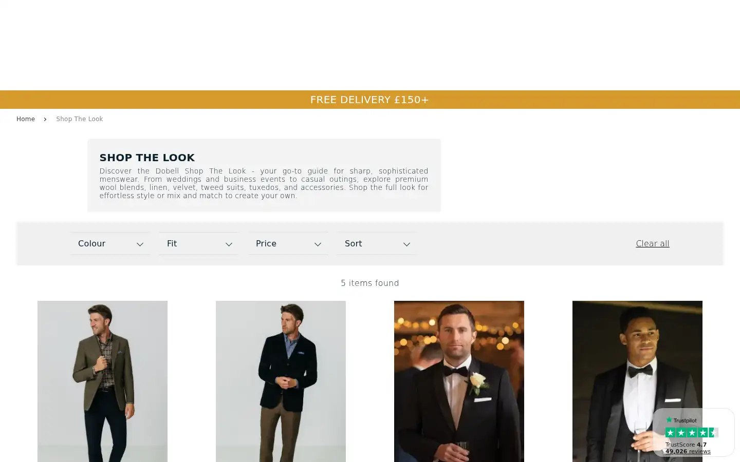 Screenshot of dobell.co.uk