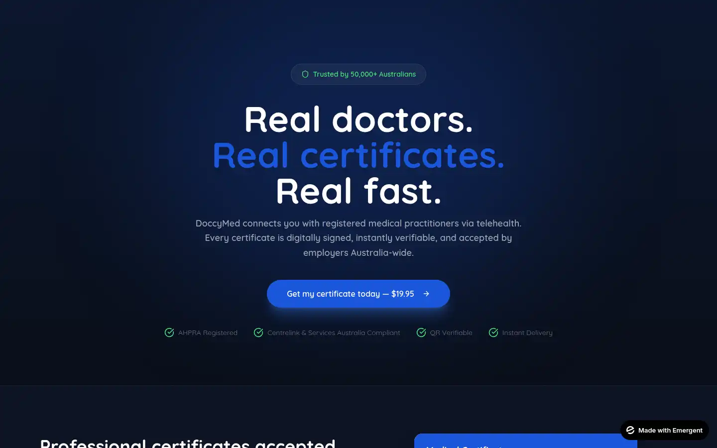 Screenshot of doccymed.com