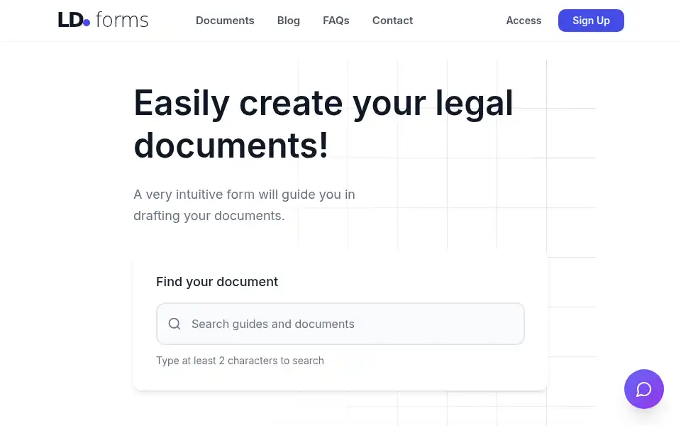 Screenshot of doclegal.io
