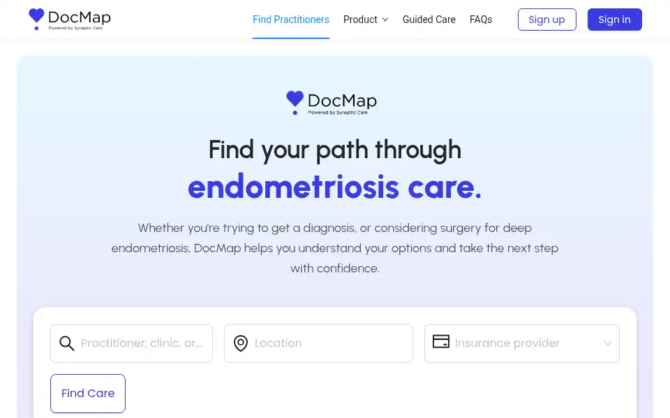 Screenshot of docmap.co.uk