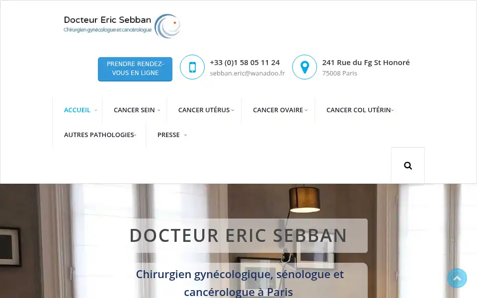 Screenshot of docteur-eric-sebban.fr