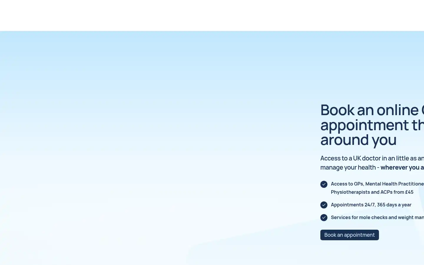 Screenshot of doctorcareanywhere.com