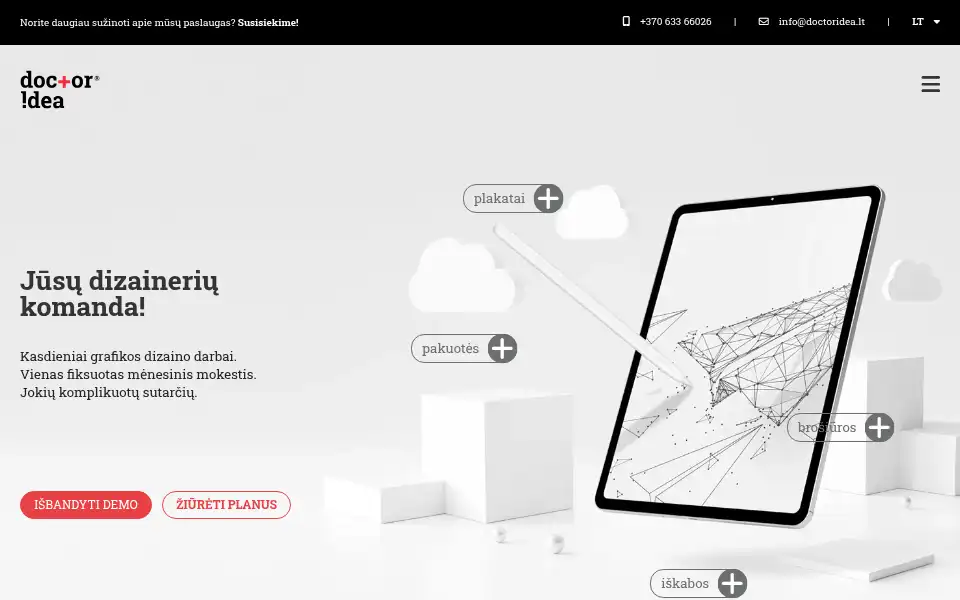 Screenshot of doctoridea.lt