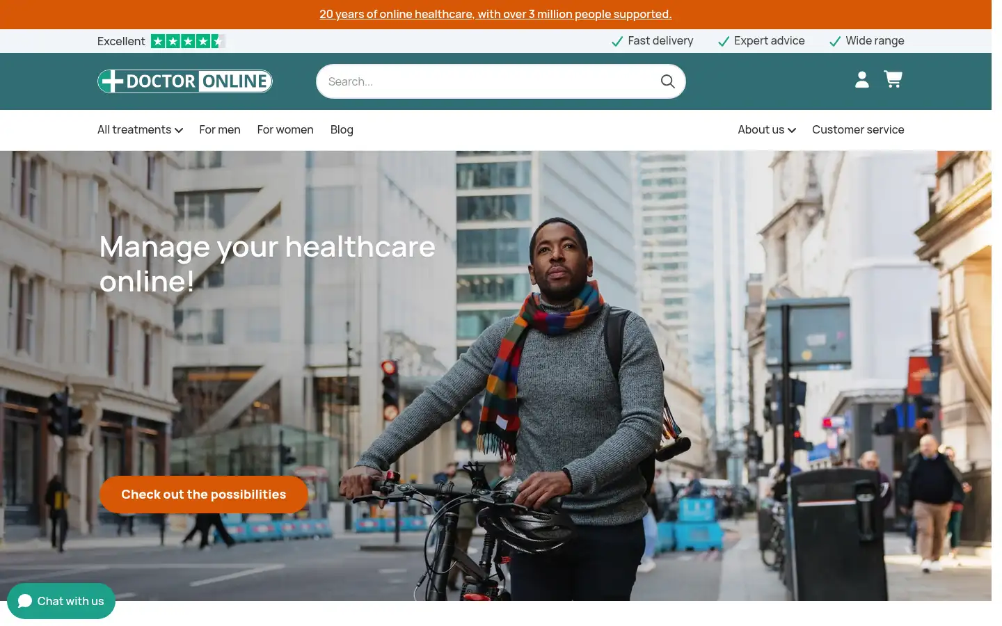 Screenshot of doctoronline.co.uk