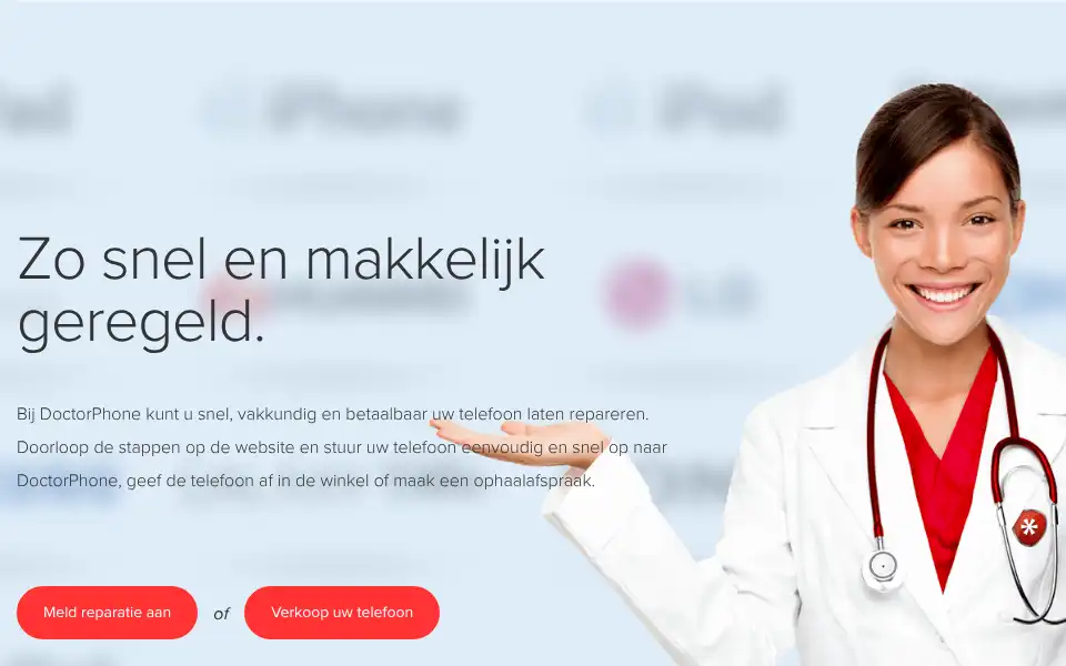 Screenshot of doctorphone.nl
