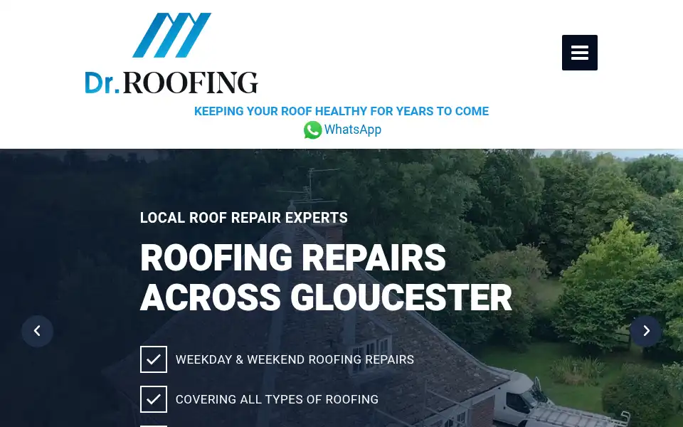 Screenshot of doctorroofing.co.uk