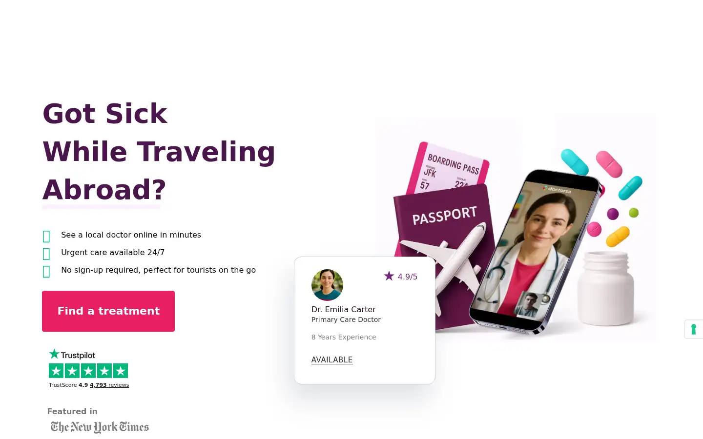 Screenshot of doctorsa.com