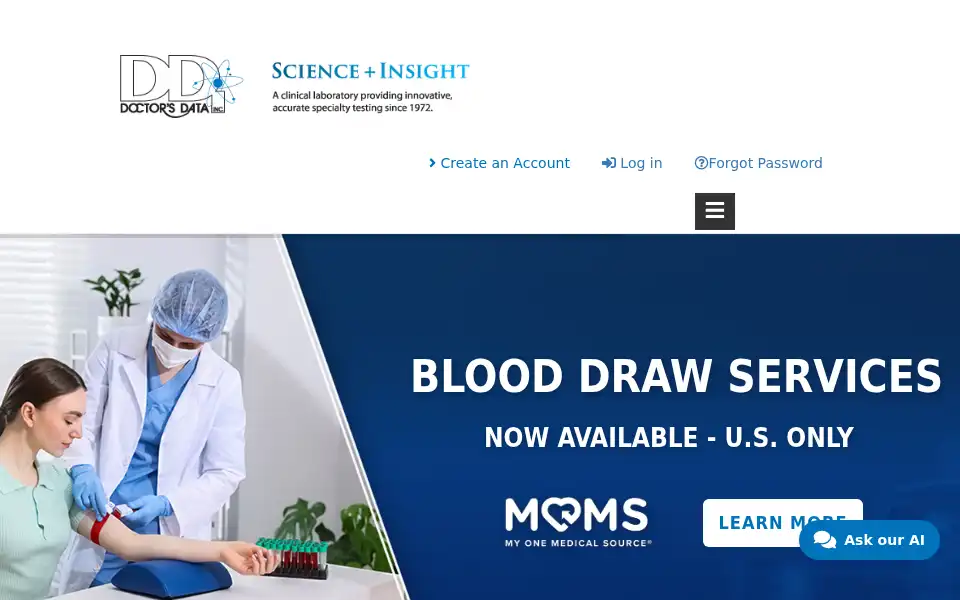 Screenshot of doctorsdata.com