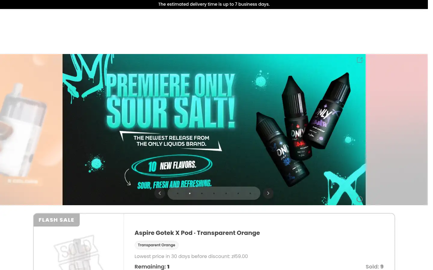 Screenshot of doctorvape.eu
