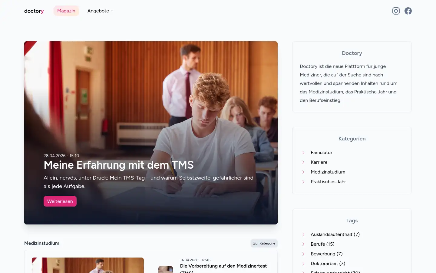 Screenshot of doctory.de
