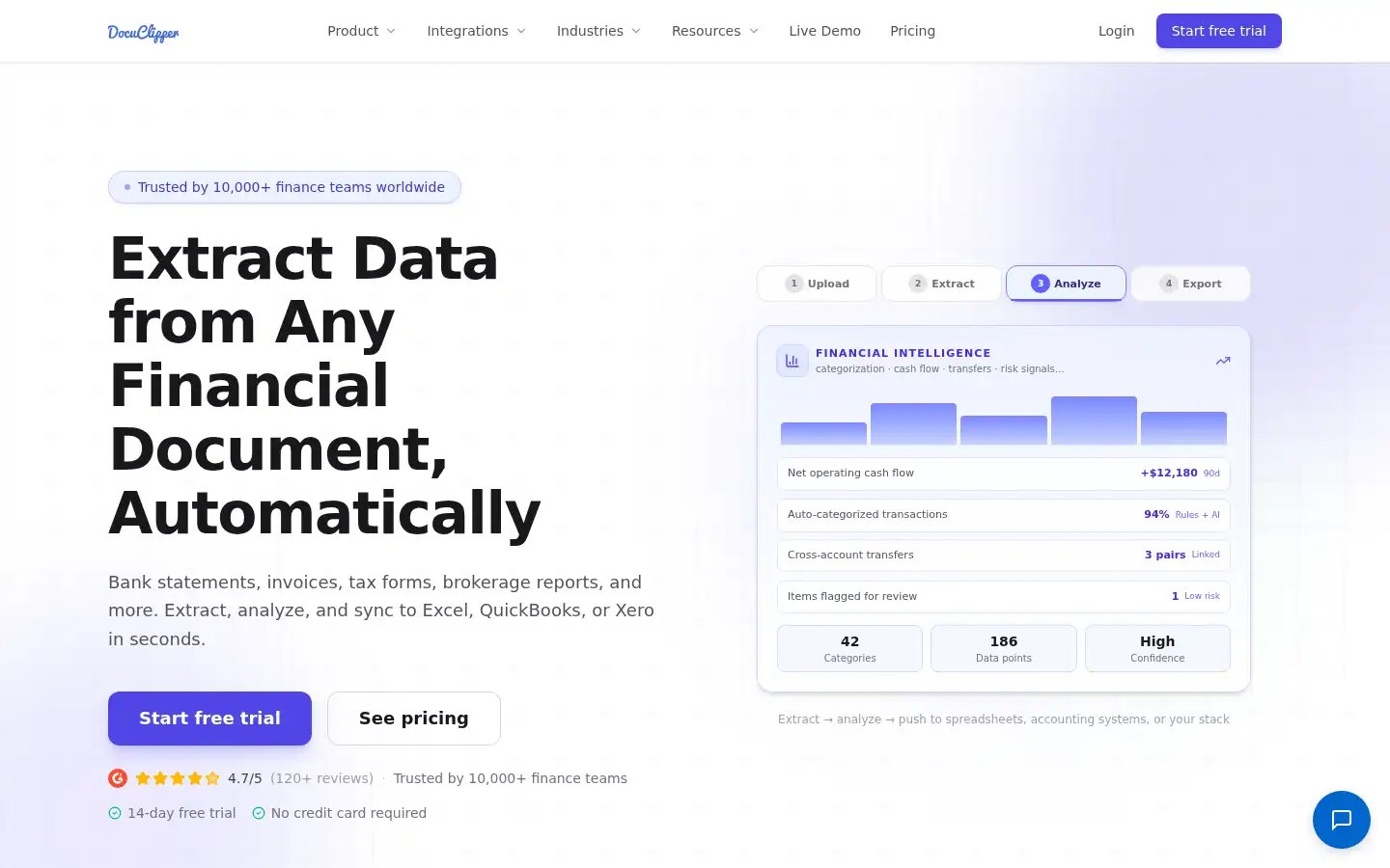 Screenshot of docuclipper.com