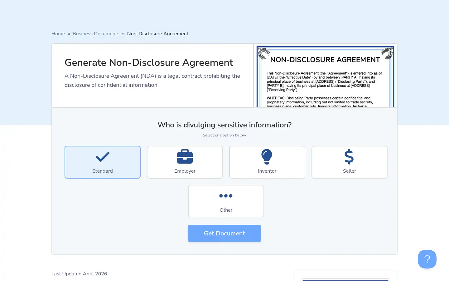 Screenshot of documentify.com