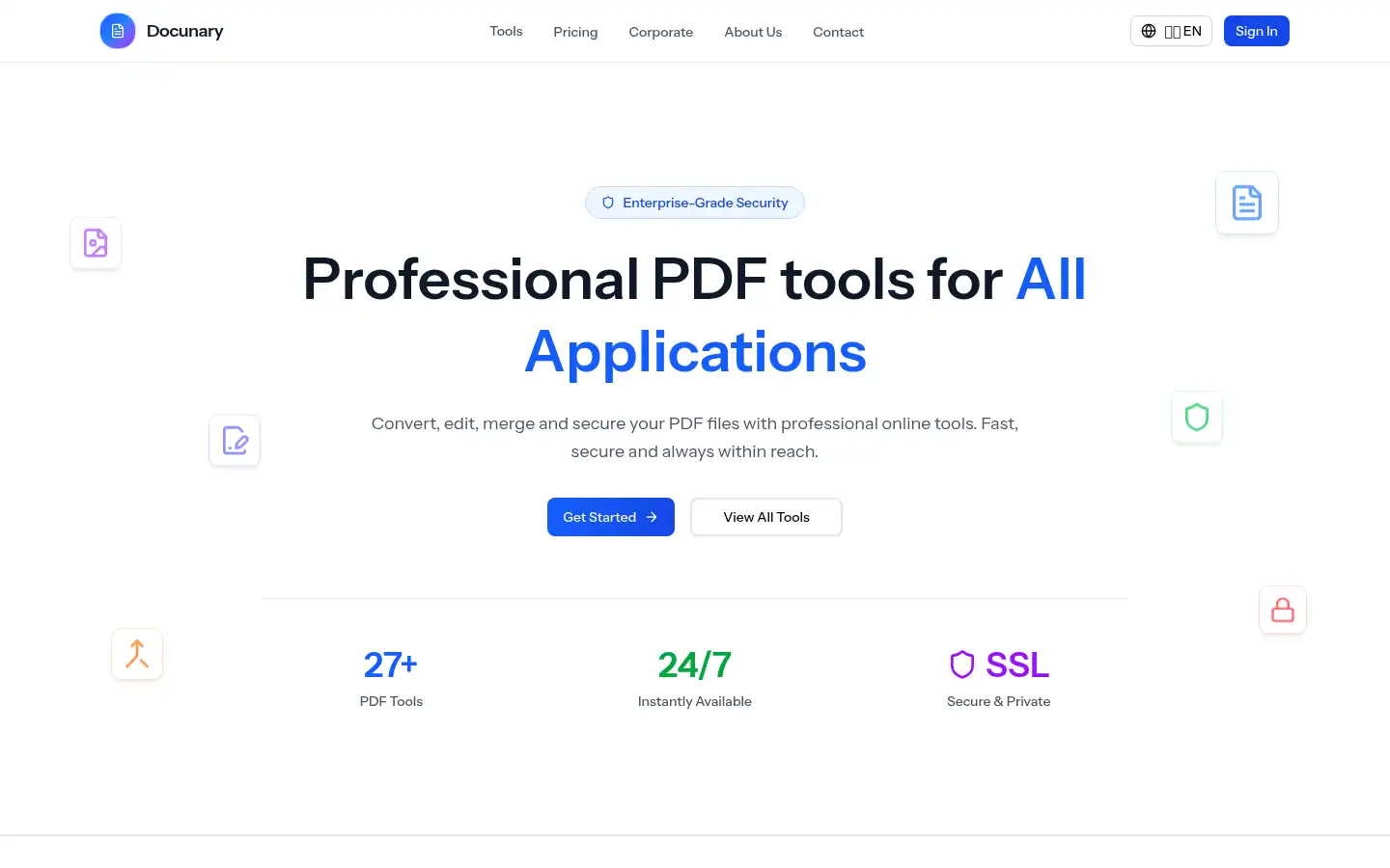 Screenshot of docunary.com