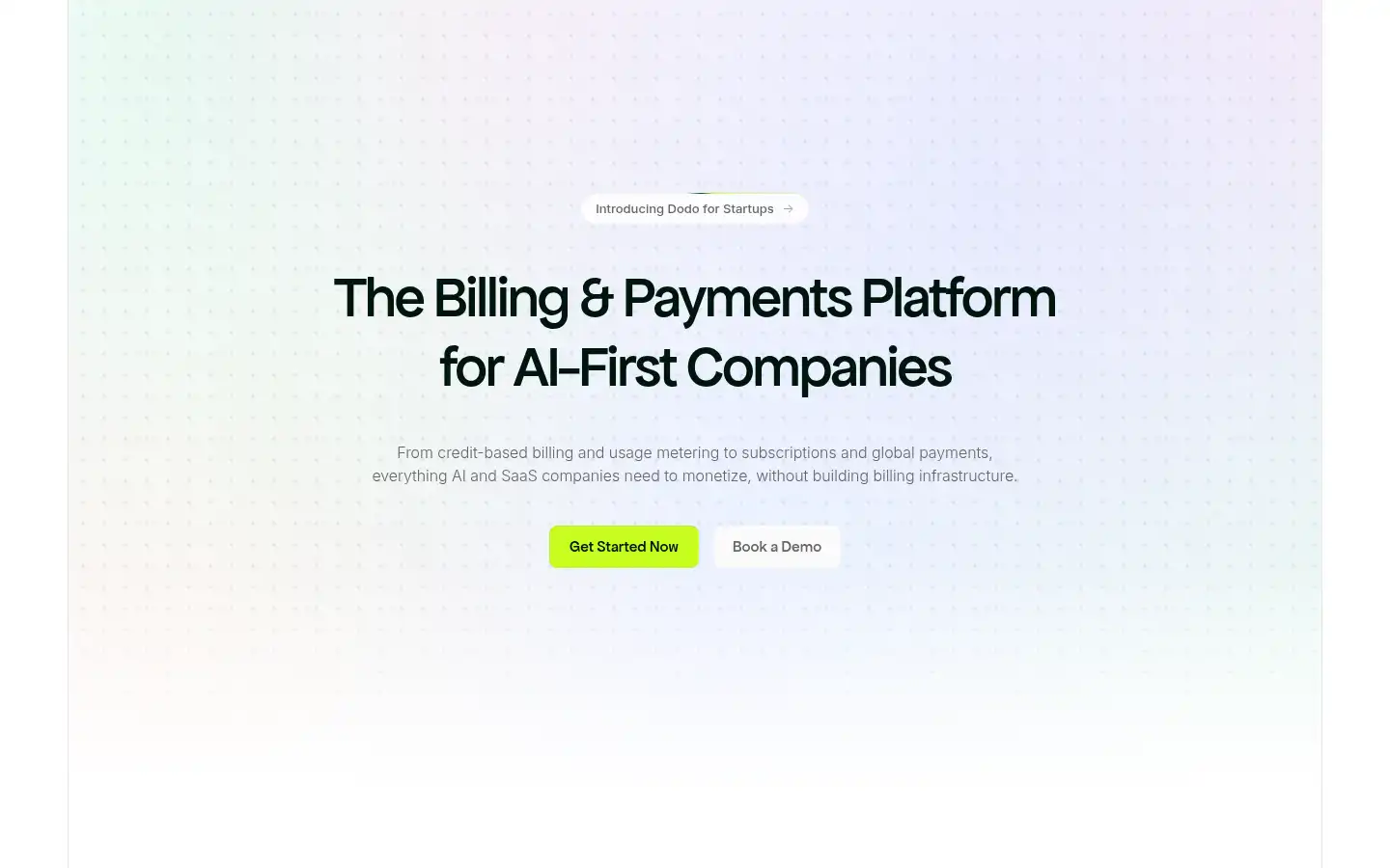 Screenshot of dodopayments.com
