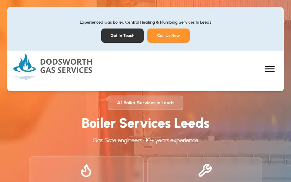 Screenshot of dodsworthgasservices.co.uk