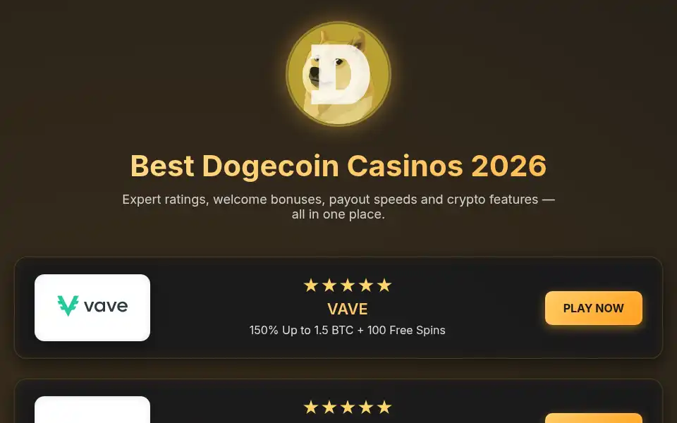 Screenshot of dogecasino.best