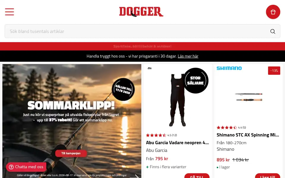 Screenshot of dogger.se