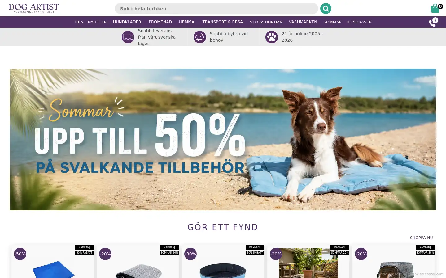 Screenshot of doggie.se