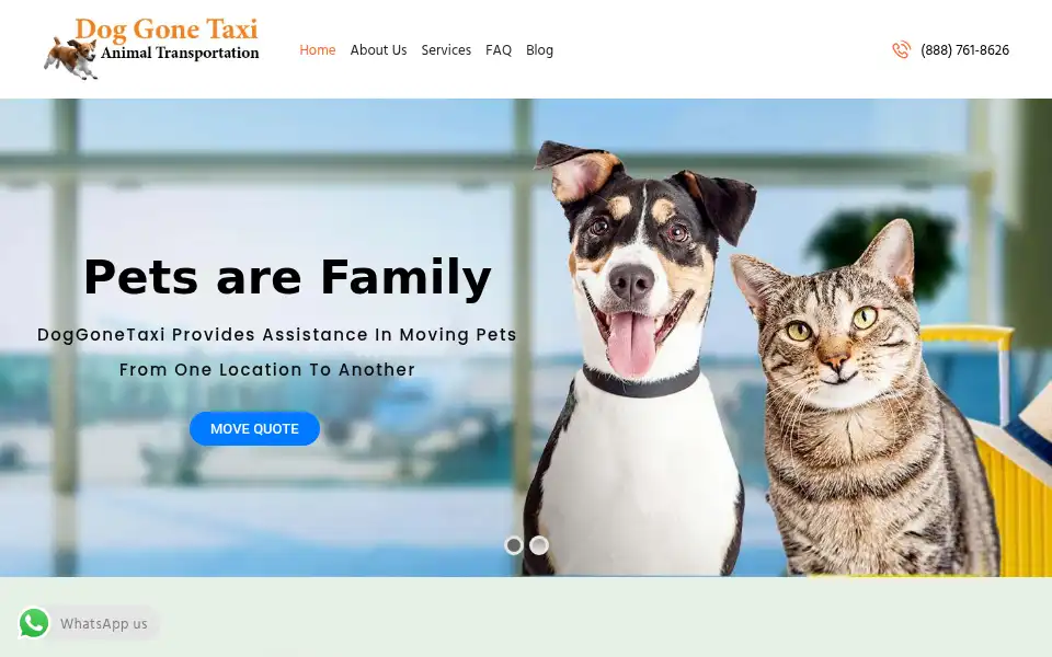 Screenshot of doggonetaxi.com