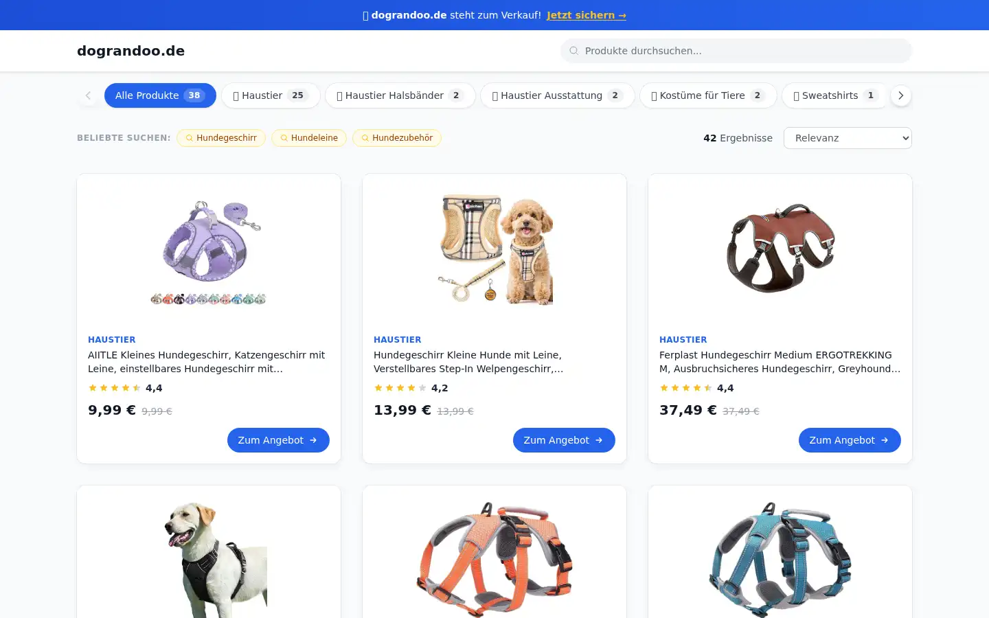 Screenshot of dograndoo.de