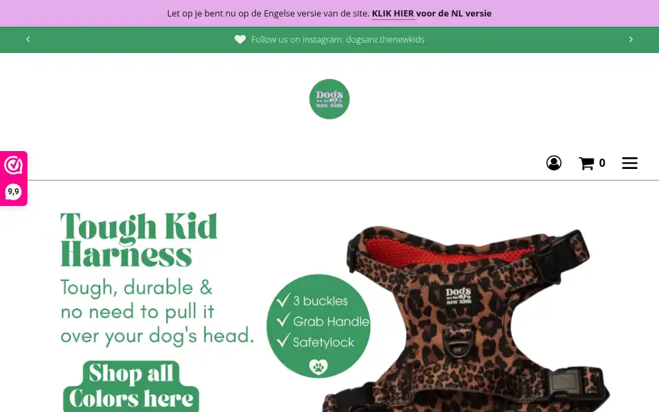 Screenshot of dogsarethenewkids.nl