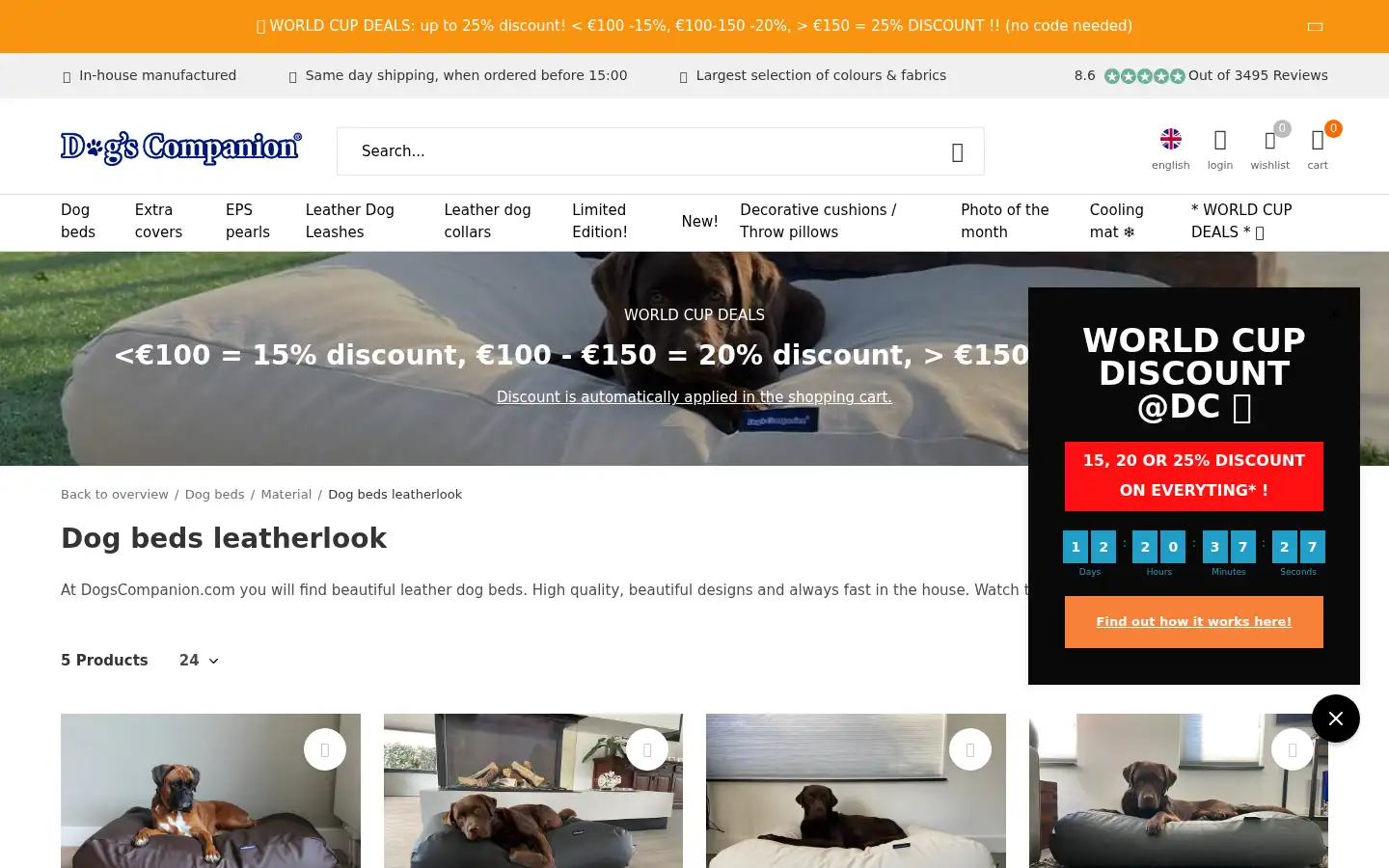 Screenshot of dogscompanion.com