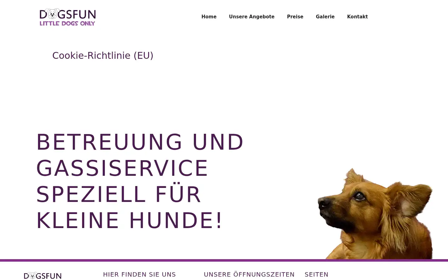Screenshot of dogsfun.de