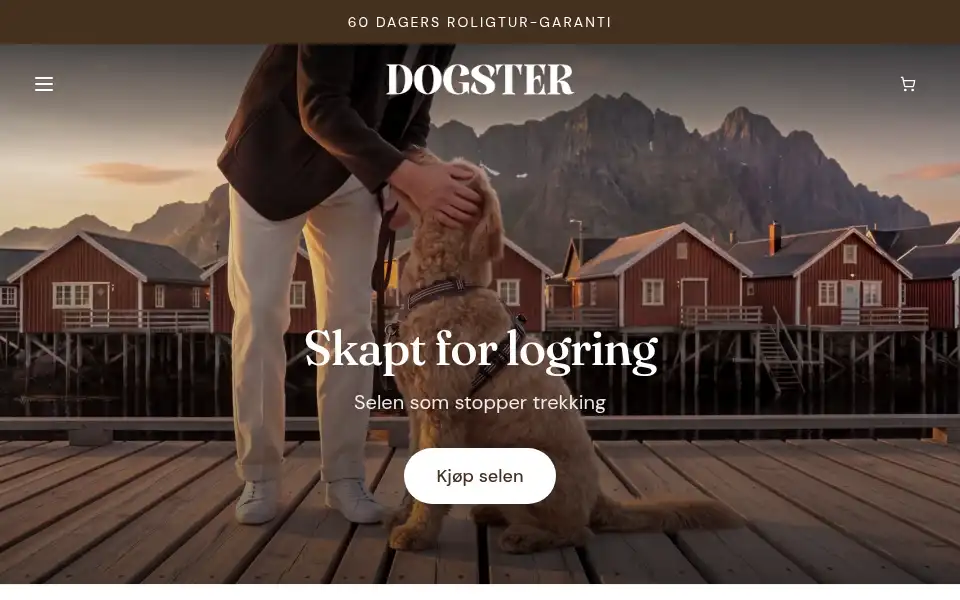 Screenshot of dogster.no