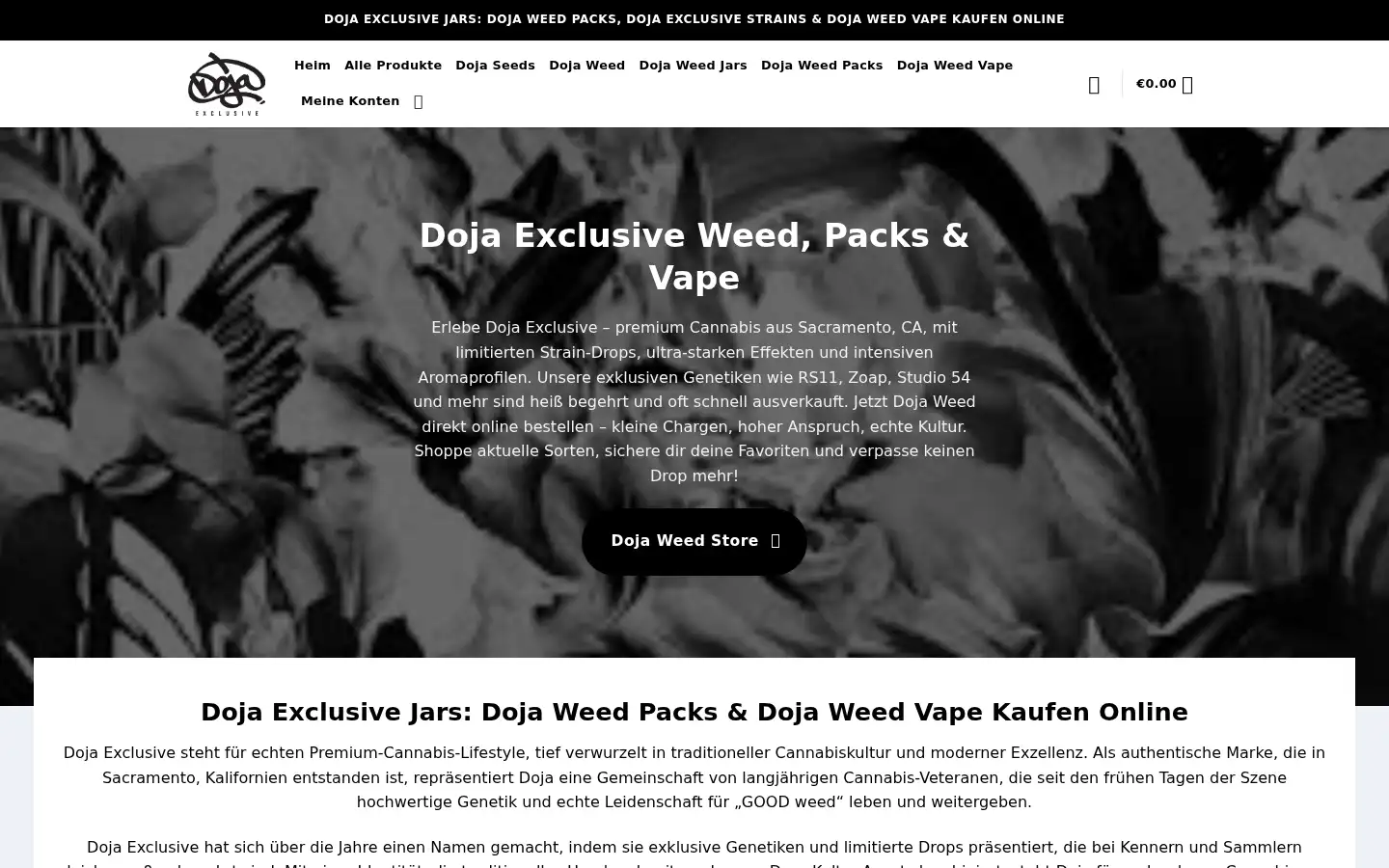 Screenshot of dojaexclusive.de