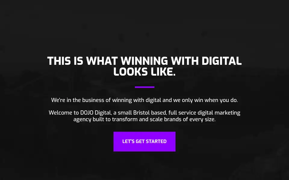 Screenshot of dojodigital.co.uk