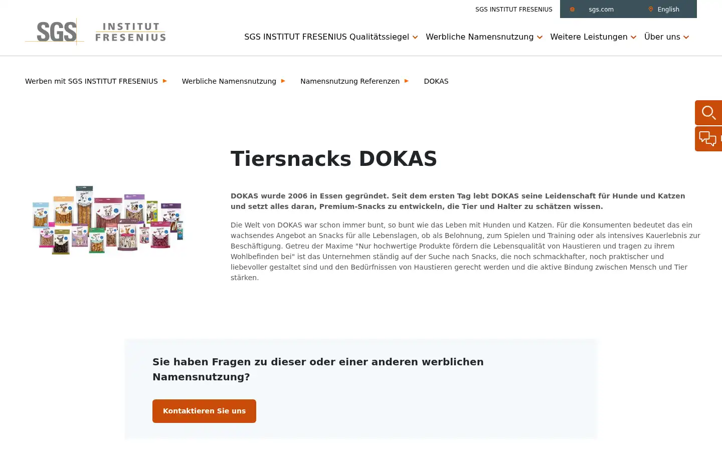 Screenshot of dokas.eu