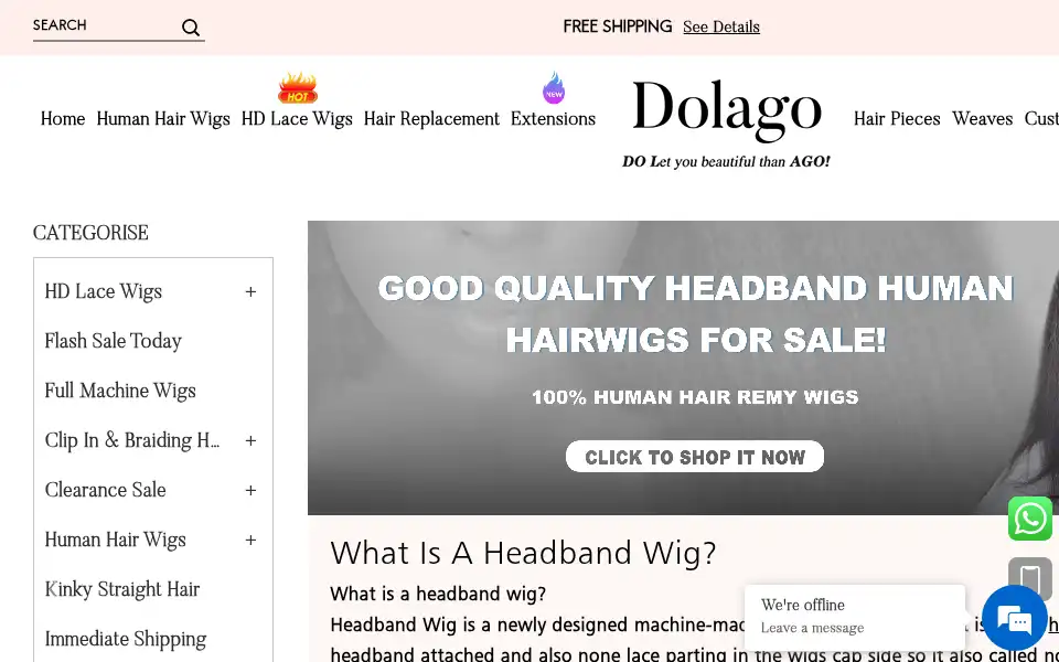 Screenshot of dolago.com