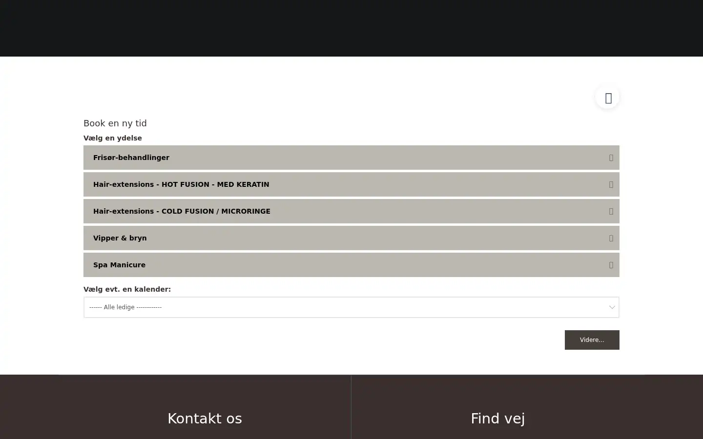 Screenshot of dolcehair.dk