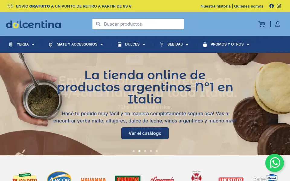 Screenshot of dolcentina.com