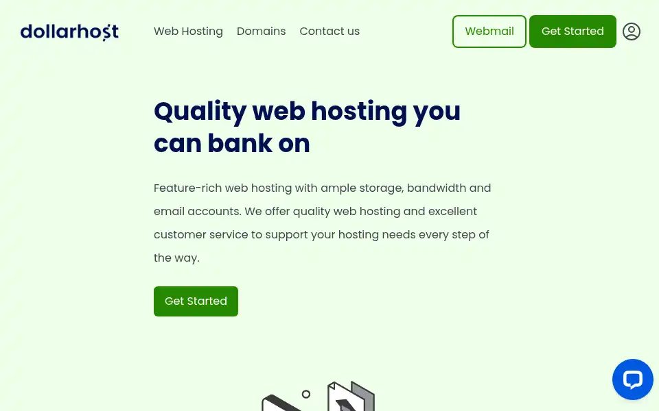 Screenshot of dollarhost.com
