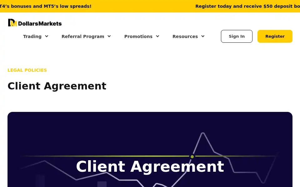 Screenshot of dollarsmarkets.com