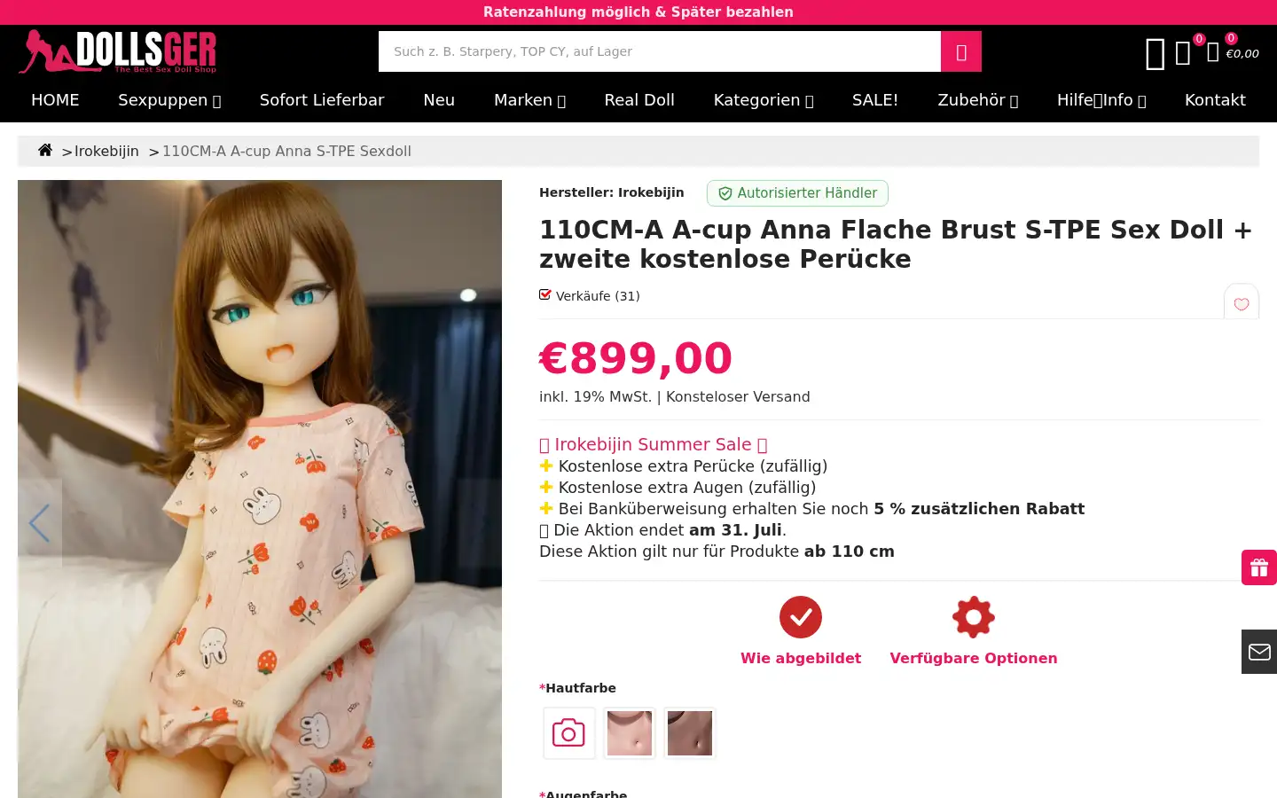 Screenshot of dollsger.com