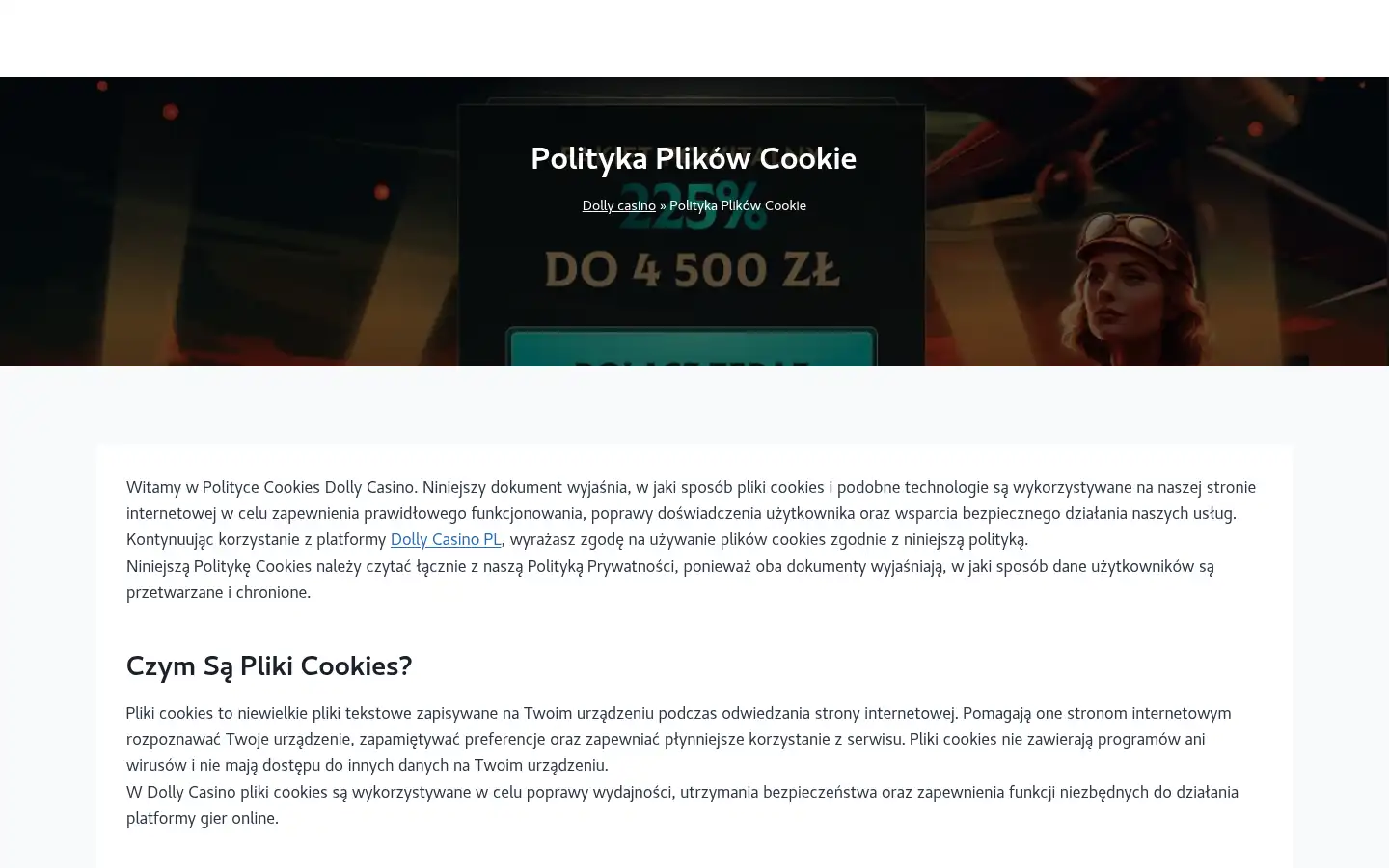 Screenshot of dollycasino.com.pl