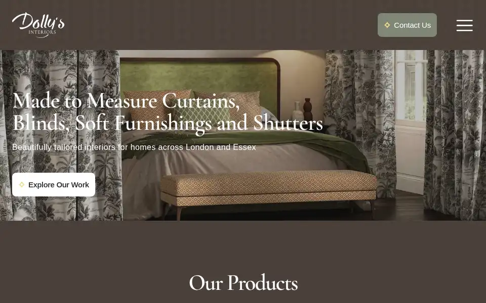 Screenshot of dollysinteriors.co.uk