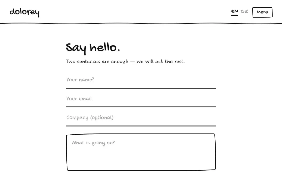 Screenshot of dolorey.com