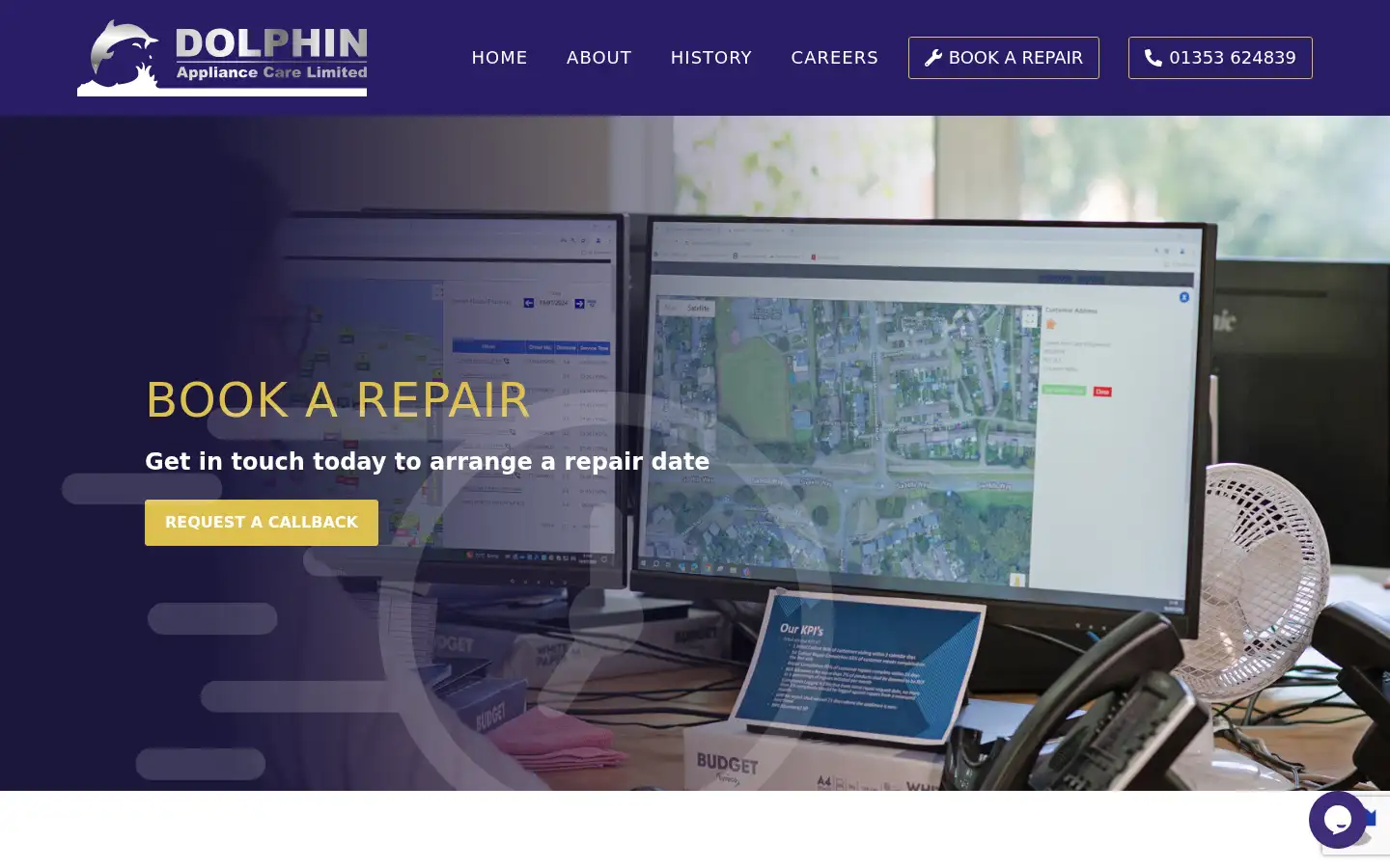 Screenshot of dolphinappliance.co.uk