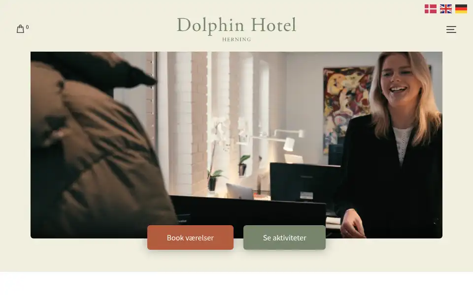 Screenshot of dolphinherning.dk