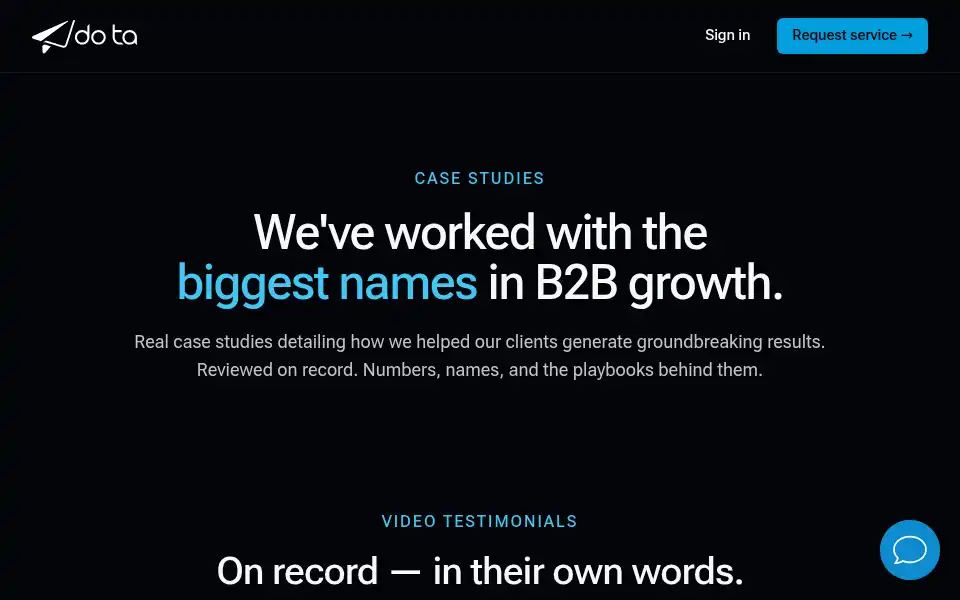 Screenshot of dolta.io