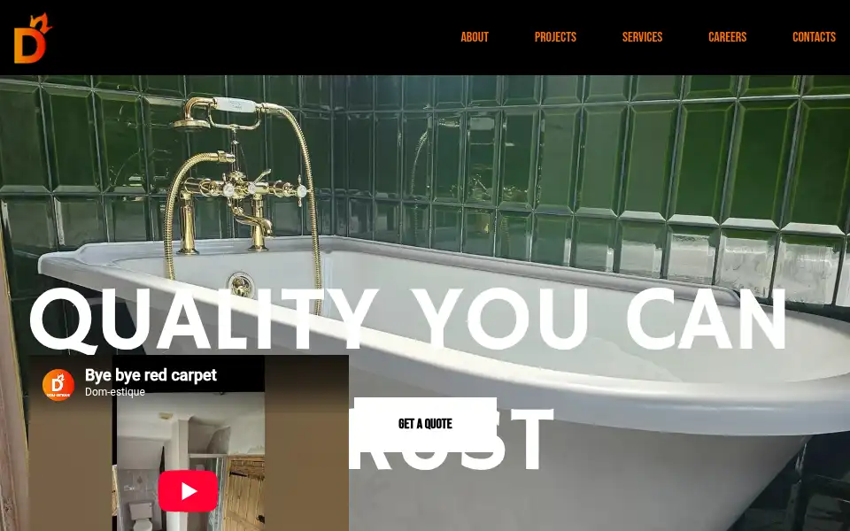 Screenshot of dom-estique.co.uk