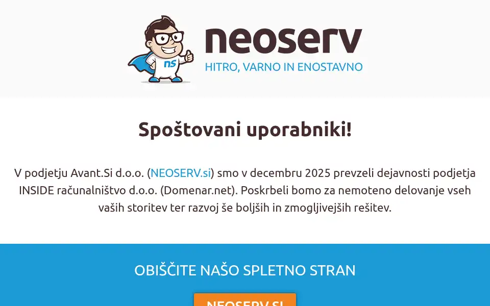 Screenshot of domenar.net