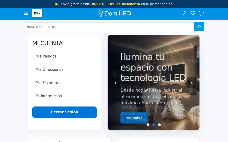 Screenshot of domiled.eu