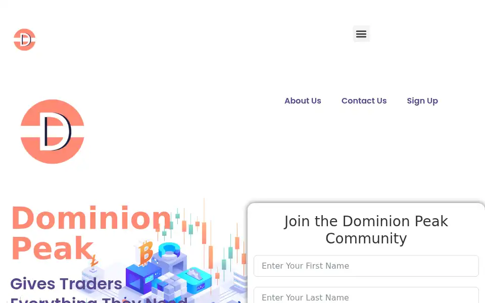 Screenshot of dominionpeak.io