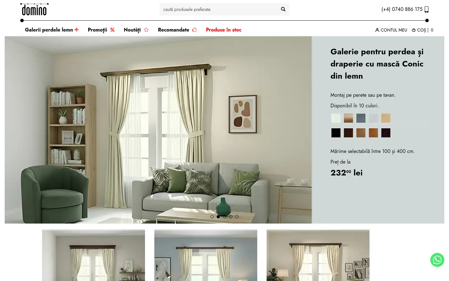Screenshot of dominogalerii.ro