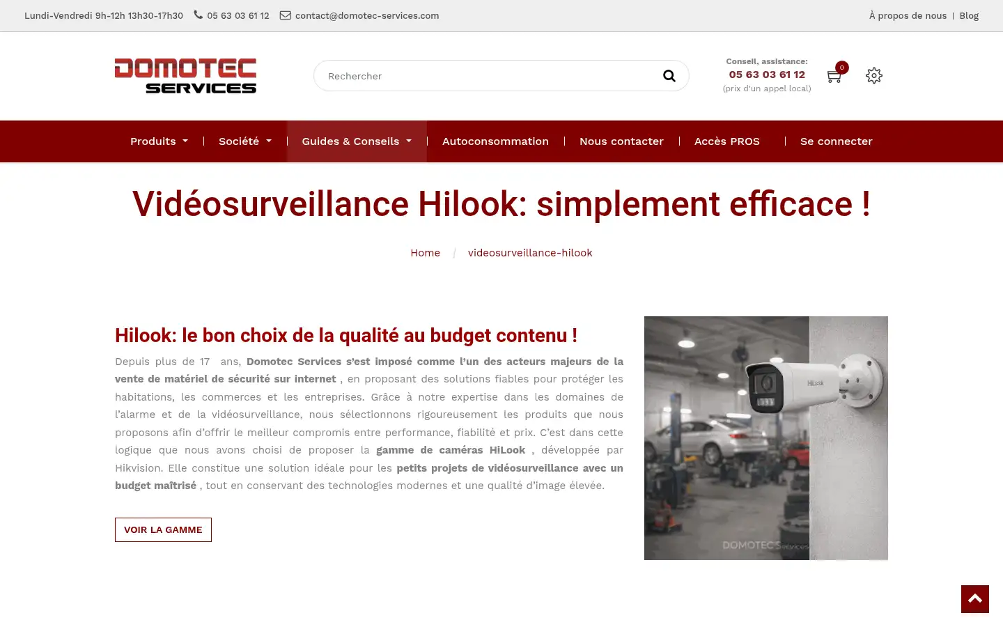 Screenshot of domotec-services.com