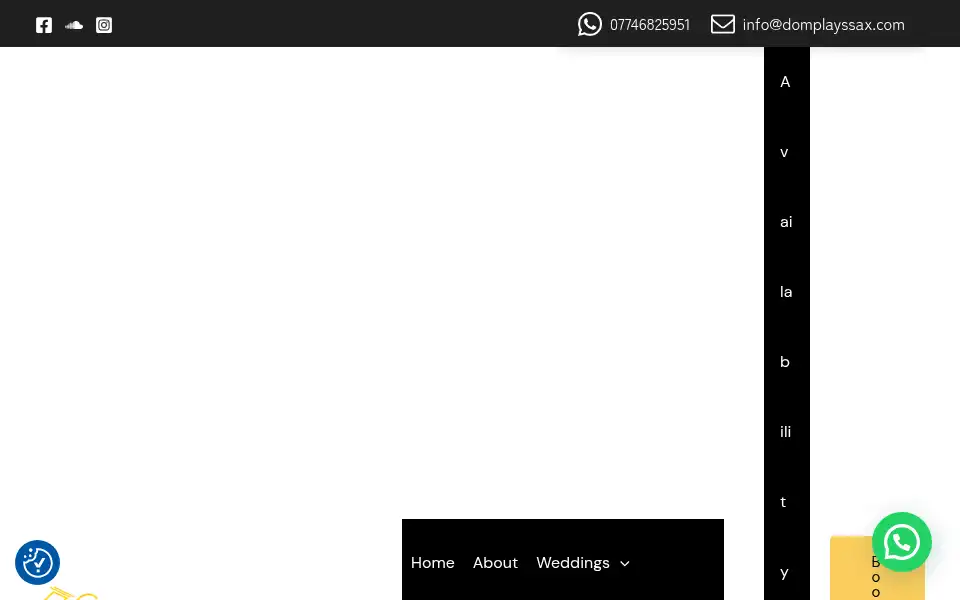 Screenshot of domplayssax.com